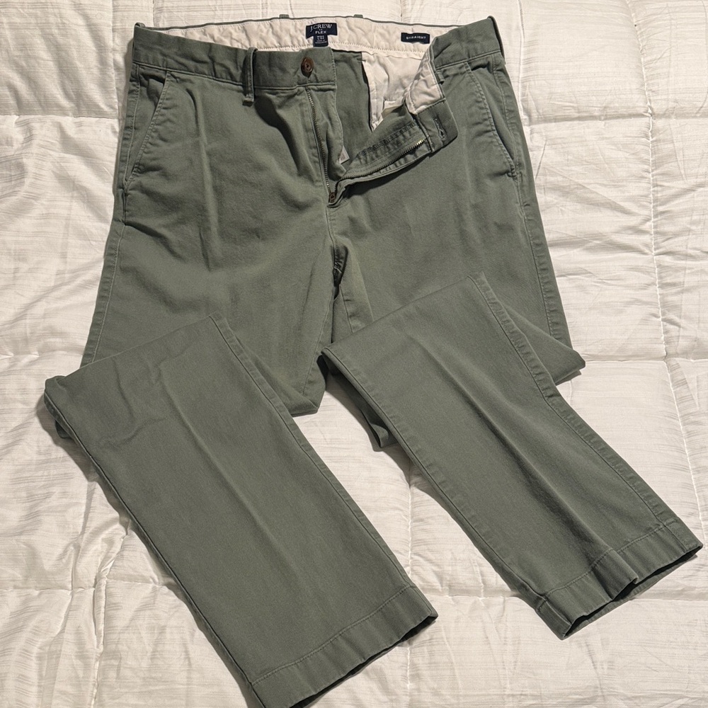 J. Crew Men's Sage Green Chinos